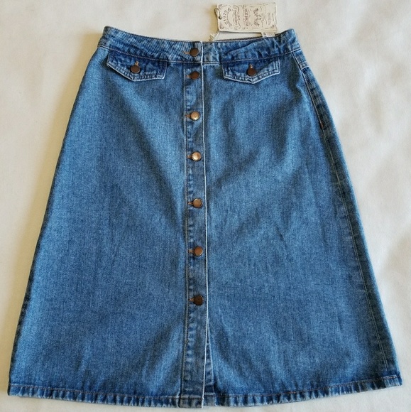 zara basic z1975 denim skirt